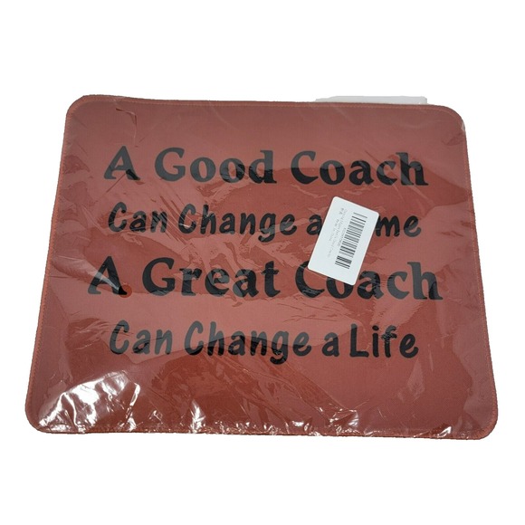 Good Coach Change Game Great Coach Change Life Mouse Pad Mat Unbranded - Picture 1 of 4